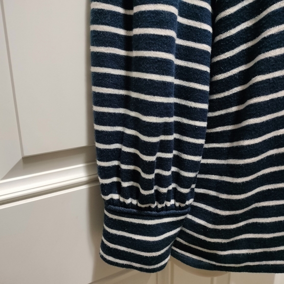 Madewell Navy and White Striped Sweatshirt size XL - Picture 6 of 10